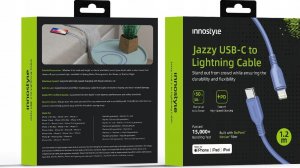Kabel USB Innostyle USB-C - Lightning 1 m Niebieski 12