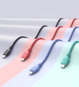 Kabel USB Innostyle USB-C - Lightning 1 m Niebieski 3