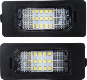 AutoTune ZESTAW LAMPEK LED DO TABLICY REJESTRACYJNEJ, AUTOTUNE, DO BMW E82 SERIA 1, E88 SERIA 1, E90 SERIA 3, E91 SERIA 3, E92 SERIA 3, E93 SERIA 3, E39 SERIA 5, E60 SERIA 5, E61 SERIA 5, X5 E70, X6 E71, X6 E7 1