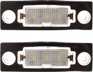 AutoTune ZESTAW LAMPEK LED DO TABLICY REJESTRACYJNEJ, AUTOTUNE, DO VW CADDY III, GOLF V PLUS, JETTA V, PASSAT B5 FL SEDAN, PASSAT B6 KOMBI, T5, TOURAN I, SKODA SUPERB I 1