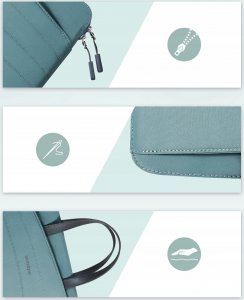 Torba Innostyle INNOSTYLE DAMSKA TORBA NA LAPTOPA 14" WODOODPORNA CARRYLITE SLIM ZIELONA 10