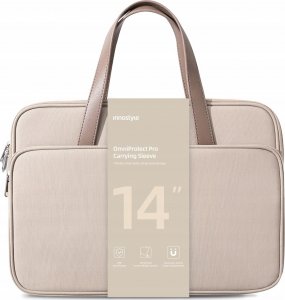 Torba Innostyle INNOSTYLE DAMSKA TORBA NA LAPTOPA 14" WODOODPORNA OMNIPROTECT PRO BEŻOWA 12