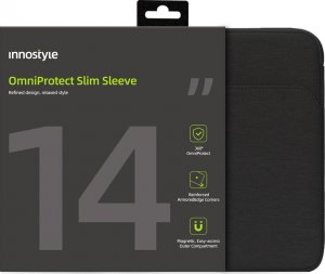 Etui Innostyle INNOSTYLE TORBA NA LAPTOPA 14" WODOODPORNA ETUI OMNIPROTECT SLIM CZARNA 14