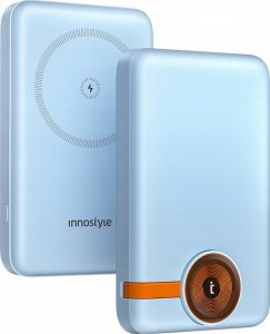 Powerbank Innostyle INNOSTYLE POWERDUO 2W1 SZYBKI POWERBANK INDUKCYJNY DO MAGSAFE WATCH 10000MAH NIEBIESKI 1