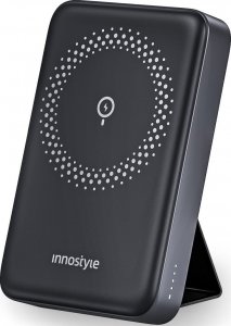 Powerbank Innostyle INNOSTYLE POWERMAG 2W1 SZYBKI POWERBANK INDUKCYJNY DO MAGSAFE 10000MAH STOJAK CZARNY 1