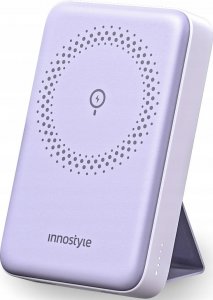 Powerbank Innostyle INNOSTYLE POWERMAG 2W1 SZYBKI POWERBANK INDUKCYJNY DO MAGSAFE 10000MAH STOJAK FIOLETOWY 1