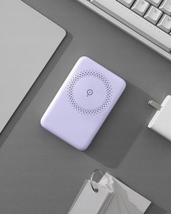 Powerbank Innostyle INNOSTYLE POWERMAG 2W1 SZYBKI POWERBANK INDUKCYJNY DO MAGSAFE 10000MAH STOJAK FIOLETOWY 5
