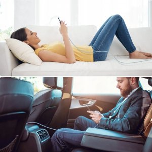 Kabel USB Co2 USB-C - USB-C 1 m Żółty 8