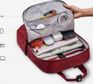 Plecak Innostyle INNOSTYLE PLECAK NA LAPTOPA 15,6 DO SAMOLOTU WODOODPORNY COLORLITE 14L CZERWONY 3