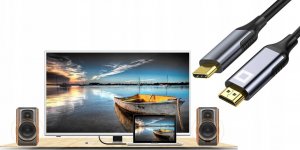 Kabel USB Co2 KABEL USB-C HDMI PRZEJŚCIÓWKA ADAPTER HUB USB TYP C DO HDMI MHL 4K 60HZ 2M 6