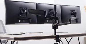 HDWR Stojak dla 3 monitorów, potrójny uchwyt, HDWR SolidHand-AS03 4