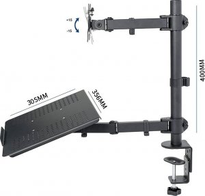 HDWR Uchwyt do laptopa mocowany do biurka, HDWR SolidHand-L01 5