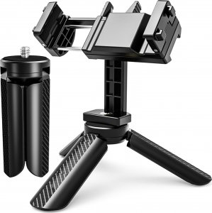 Selfie stick Alogy Uchwyt mini statyw na telefon aparat stojak podstawka regulowany obrotowy 360 Tripod selfie do zdjęć Alogy Czarny 1