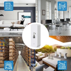 Alogy Inteligentny czujnik WiFi Alogy temperatury i wilgotności Tuya Smart Life Monitor termometr biały 5
