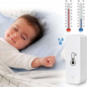 Alogy Inteligentny czujnik WiFi Alogy temperatury i wilgotności Tuya Smart Life Monitor termometr biały 6