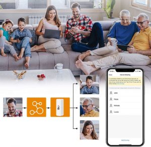 Alogy Inteligentny czujnik WiFi Alogy temperatury i wilgotności Tuya Smart Life Monitor termometr biały 7