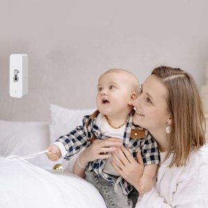 Alogy Inteligentny czujnik WiFi Alogy temperatury i wilgotności Tuya Smart Life Monitor termometr biały 9