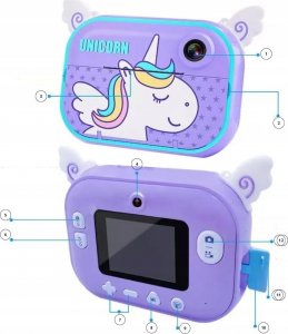 Aparat cyfrowy APARAT NATYCHMIASTOWY CYFROWY FOTOGRAFICZNY POLAROID DLA DZIECI DRUKARKA 9
