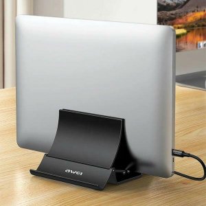 Awei Stojak na laptopa grawitacyjny AWEI X32 czarny/black 2