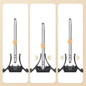 Awei Stojak na laptopa grawitacyjny AWEI X32 czarny/black 4