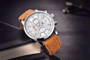 Zegarek BENYAR ZEGAREK MĘSKI BENYAR KLASYCZNY ELEGANCKI CHRONOGRAF DATOWNIK + PUDEŁKO 9