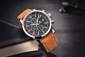 Zegarek BENYAR ZEGAREK MĘSKI BENYAR KLASYCZNY ELEGANCKI CHRONOGRAF DATOWNIK + PUDEŁKO 5