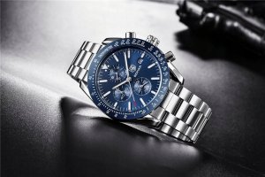 Zegarek BENYAR ZEGAREK MĘSKI BENYAR KLASYCZNY ELEGANCKI CHRONOGRAF DATOWNIK + PUDEŁKO 4