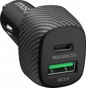 Ładowarka Innostyle INNOSTYLE POWER ON MOCNA SZYBKA ŁADOWARKA SAMOCHODOWA DO TELEFONU 2X USB USB-C 38W CZARNA 11