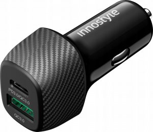 Ładowarka Innostyle INNOSTYLE POWER ON MOCNA SZYBKA ŁADOWARKA SAMOCHODOWA DO TELEFONU 2X USB USB-C 38W CZARNA 9