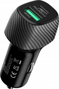 Ładowarka Innostyle INNOSTYLE POWER ON MOCNA SZYBKA ŁADOWARKA SAMOCHODOWA DO TELEFONU 2X USB USB-C 38W CZARNA 10
