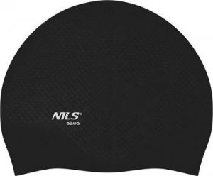 Nils Extreme NQC JEDNOKOLOROWY CZARNY CZEPEK SILIKONOWY DOTS NILS AQUA 2