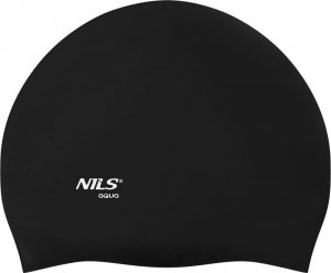 Nils Extreme NQC JEDNOKOLOROWY BK01 CZARNY CZEPEK SILIKONOWY NILS AQUA 2