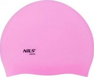 Nils Extreme NQC JEDNOKOLOROWY RÓŻOWY CZEPEK SILIKONOWY DOTS NILS AQUA 2
