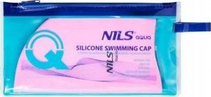 Nils Extreme NQC JEDNOKOLOROWY RÓŻOWY CZEPEK SILIKONOWY DOTS NILS AQUA 3