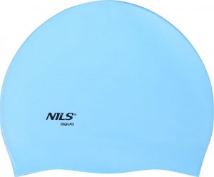 Nils Extreme NQC JEDNOKOLOROWY BL01 JASNONIEBIESKI CZEPEK SILIKONOWY NILS AQUA 2