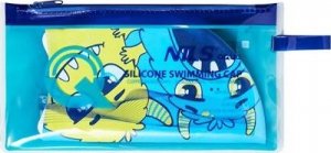 Nils Extreme NQC MONSTER NIEBIESKI DZIECIĘCY CZEPEK SILIKONOWY NILS AQUA 3