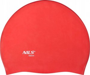 Nils Extreme NQC JEDNOKOLOROWY RD01 CZERWONY CZEPEK SILIKONOWY NILS AQUA 2
