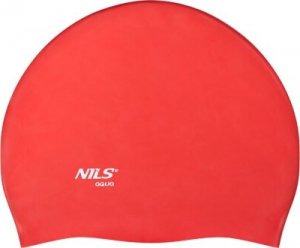 Nils Extreme NQC JEDNOKOLOROWY RD01 CZERWONY CZEPEK SILIKONOWY NILS AQUA 5