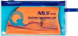 Nils Extreme NQC JEDNOKOLOROWY POMARAŃCZOWY CZEPEK SILIKONOWY DOTS NILS AQUA 3