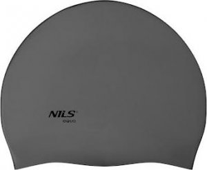 Nils Extreme NQC JEDNOKOLOROWY SL02 CIEMNOSZARY CZEPEK SILIKONOWY NILS AQUA 2
