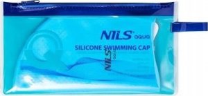 Nils Extreme NQC JEDNOKOLOROWY JASNONIEBIESKI CZEPEK SILIKONOWY DOTS NILS AQUA 3