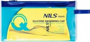 Nils Extreme NQC JEDNOKOLOROWY ŻÓŁTY CZEPEK SILIKONOWY DOTS NILS AQUA 3