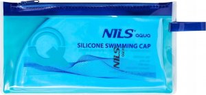 Nils Extreme NQC JEDNOKOLOROWY BL02 NIEBIESKI CZEPEK SILIKONOWY NILS AQUA 3