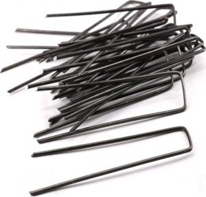 Heckermann Kołki szpilki METALOWE do agrowłókniny 3x15cm Czarne - paczka 50 szt 3