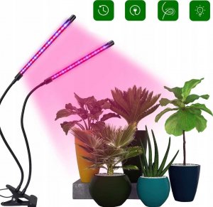 Heckermann Lampa do wzrostu roślin Heckermann - 18W - 2 głowice 2