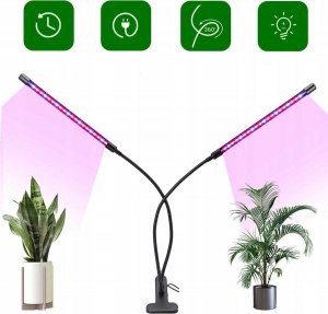 Heckermann Lampa do wzrostu roślin Heckermann - 18W - 2 głowice 3