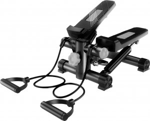 Stepper Heckermann Mini stepper skrętny 2w1 z linkami do ćwiczeń treningu Heckermann M2248 7