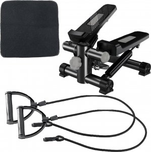 Stepper Heckermann Mini stepper skrętny 2w1 z linkami do ćwiczeń treningu Heckermann M2248 8