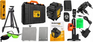 Heckermann Poziomica laserowa Heckermann 16 linii SPL016 + Tripod + Tarcza + Okulary 2