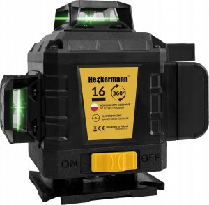 Heckermann Poziomica laserowa Heckermann 16 linii SPL016 + Tripod + Tarcza + Okulary 3